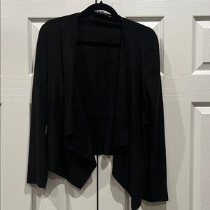 Zara Black Women's Drape Front Jacket